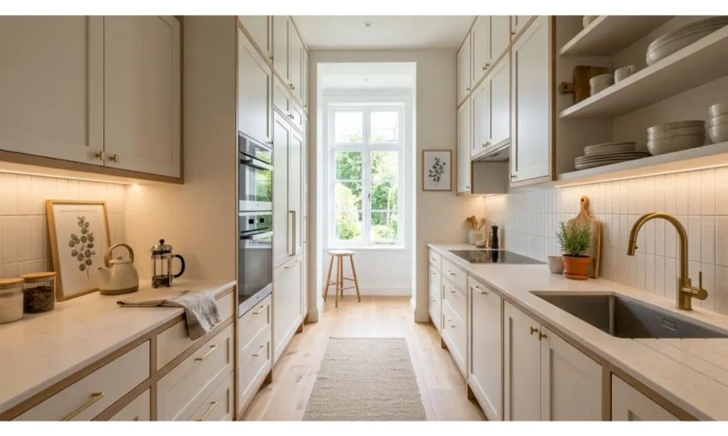 Galley Kitchen Ideas with Floor to Ceiling Cabinets