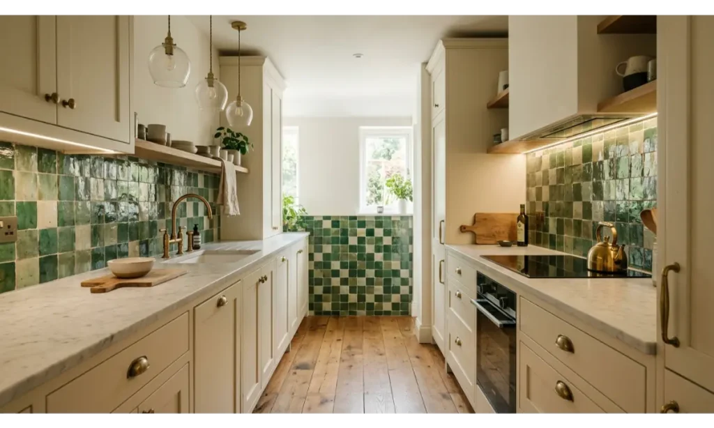 Galley Kitchen Ideas with a Statement Backsplash