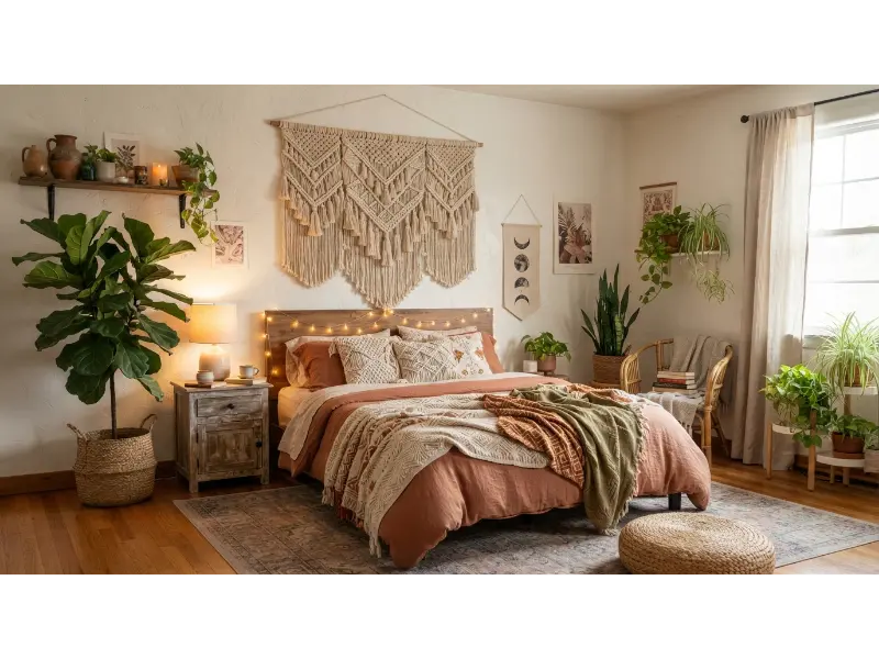 Hang a Large Tapestry for Soft Texture