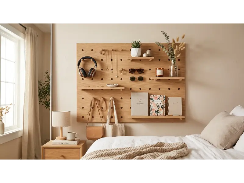 Hang a Pegboard for Flexible Organization