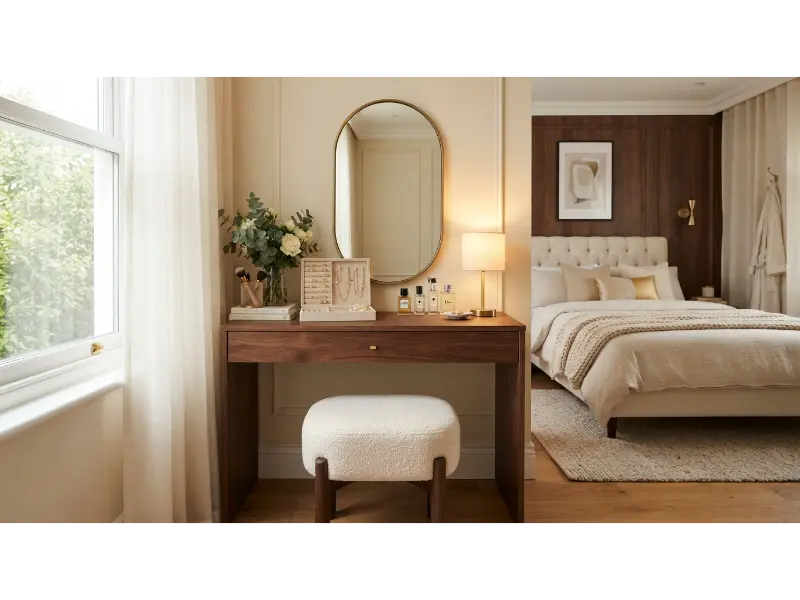 Hidden Jewelry Storage Vanity
