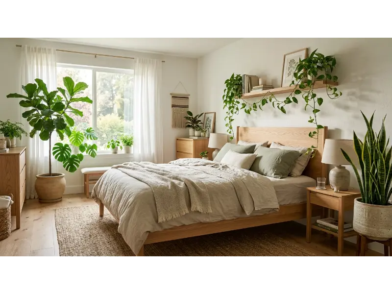 Houseplants for a Natural Bedroom Atmosphere