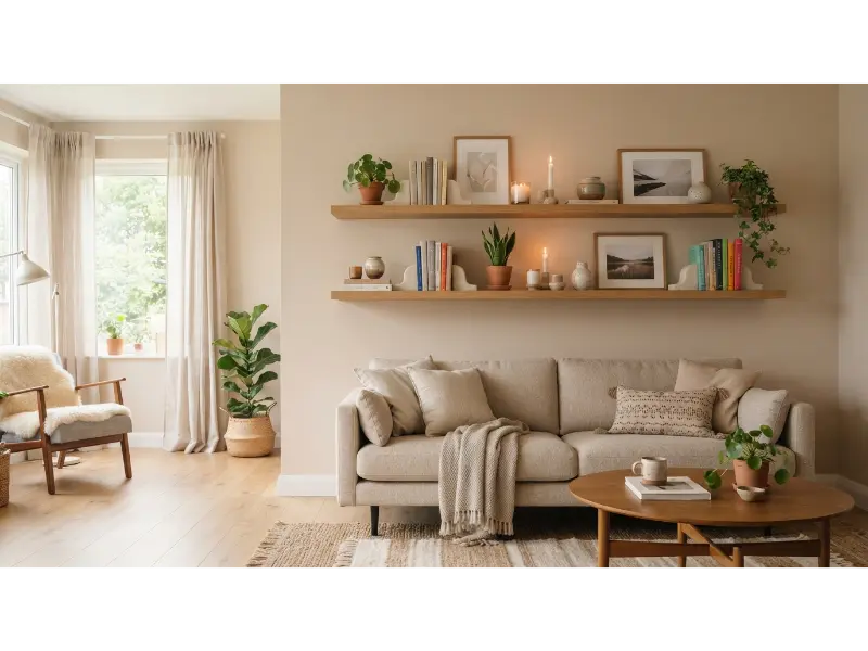 Install Floating Shelves for Functional Style