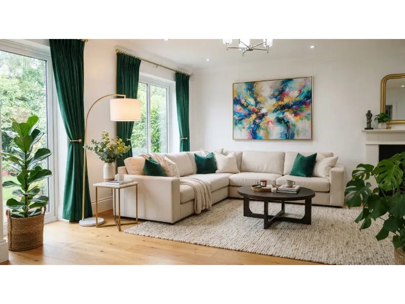 Jewel Tone Curtains for Instant Drama