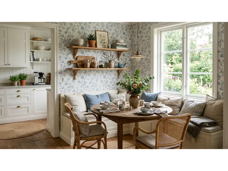 Kitchen Breakfast Nook Wallpaper