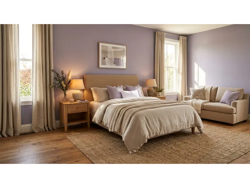 Lavender and Warm Beige Retreat