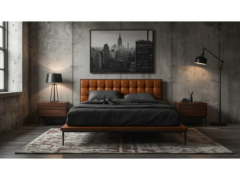 Leather Accent Bedroom