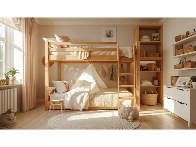 Loft Bunk With A Play Space Below