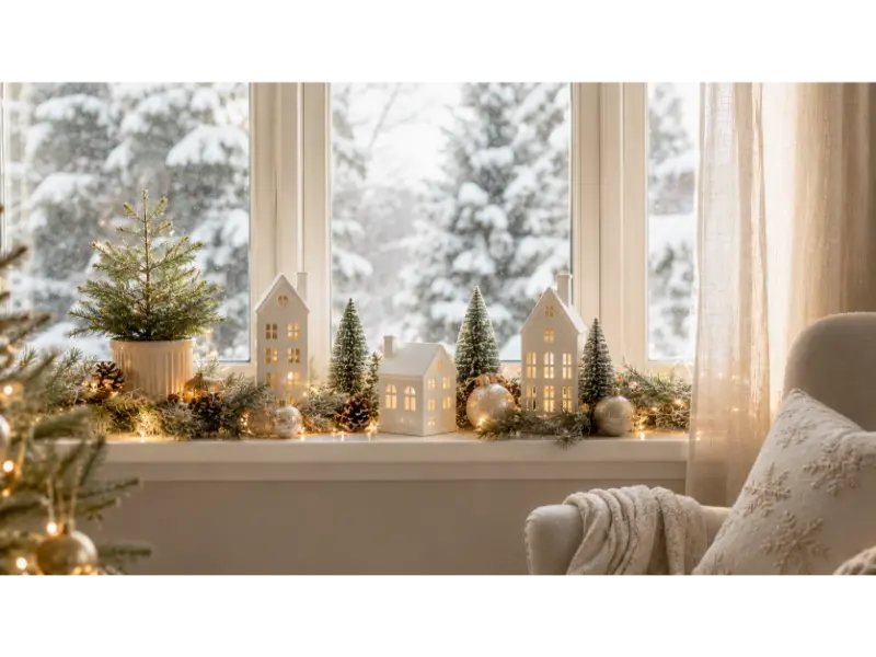 Make a Christmas Window Sill Scene