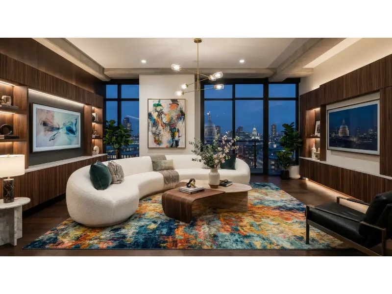Make a Statement with a Bold Abstract Rug