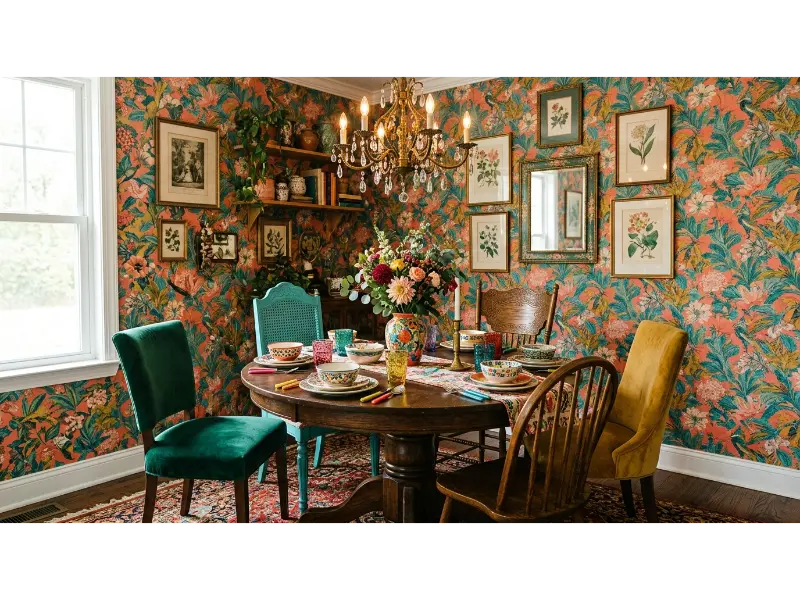 Maximalist Dining Corner