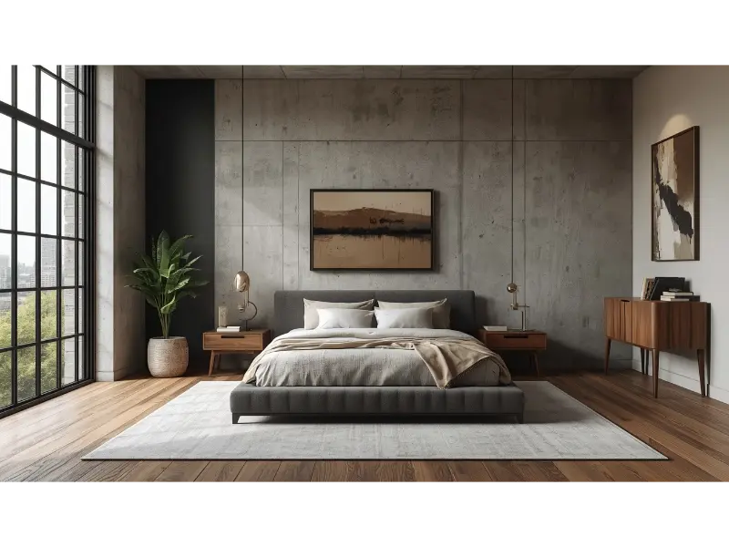 Minimal Elevated Urban Bedroom