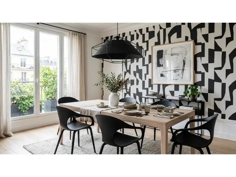 Modern Black and White Pattern