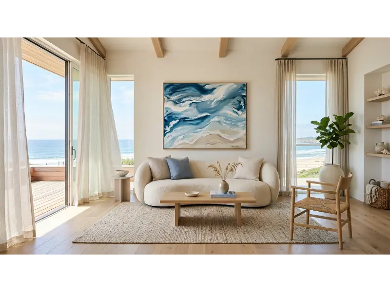 Modern Coastal Minimalist Space