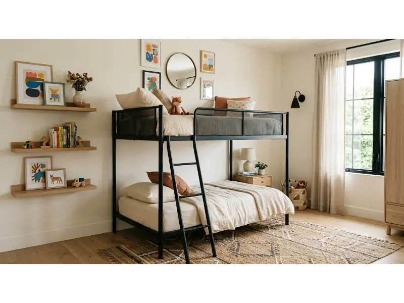 Modern Metal Bunk Bed