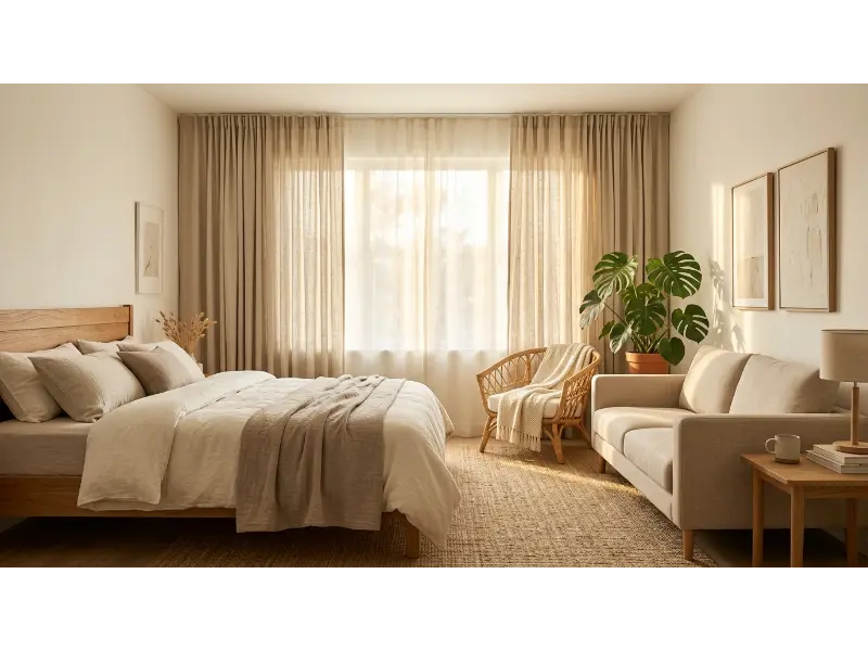 Natural Curtains for Soft Daylight