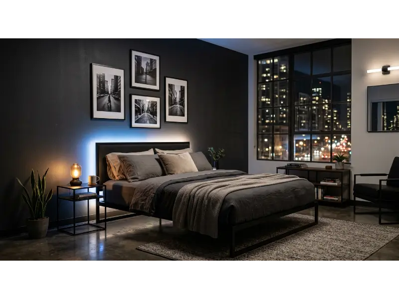 Neon Accent Lighting Bedroom