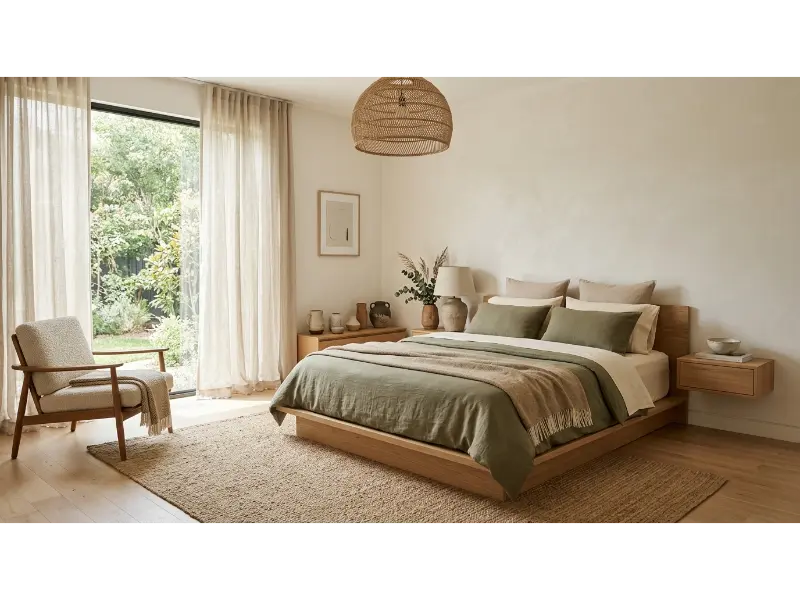 Organic Cotton Bedding in Soft Neutrals