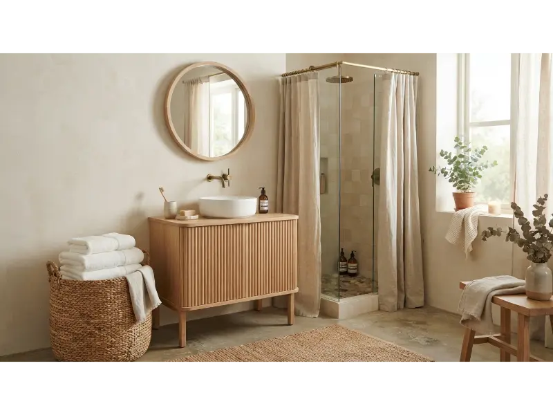 Organic Cotton and Linen Bathroom Textiles