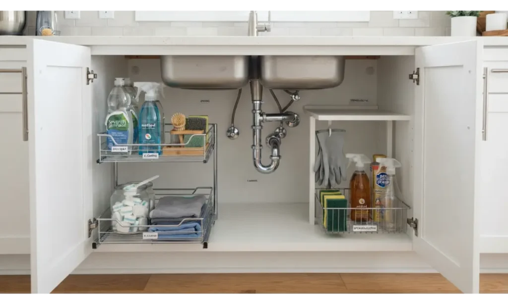 Organize the Under Sink Cabinet