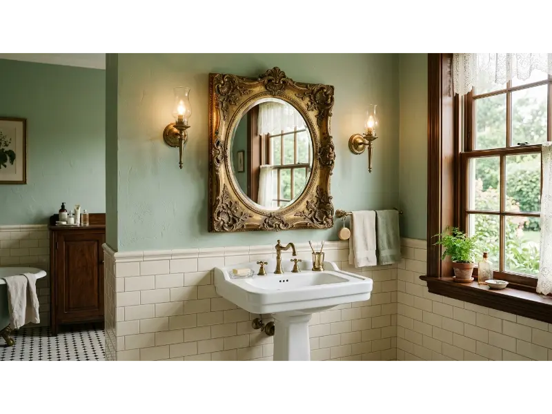 Ornate Oval Mirror
