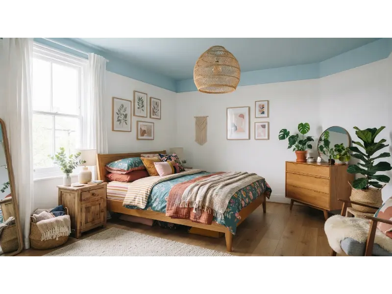 Painted Ceiling That Steals the Show