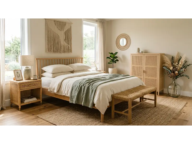 Rattan and Woven Furniture Accents