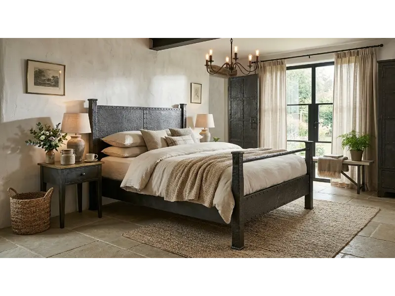 Reclaimed Wood Bed for Character