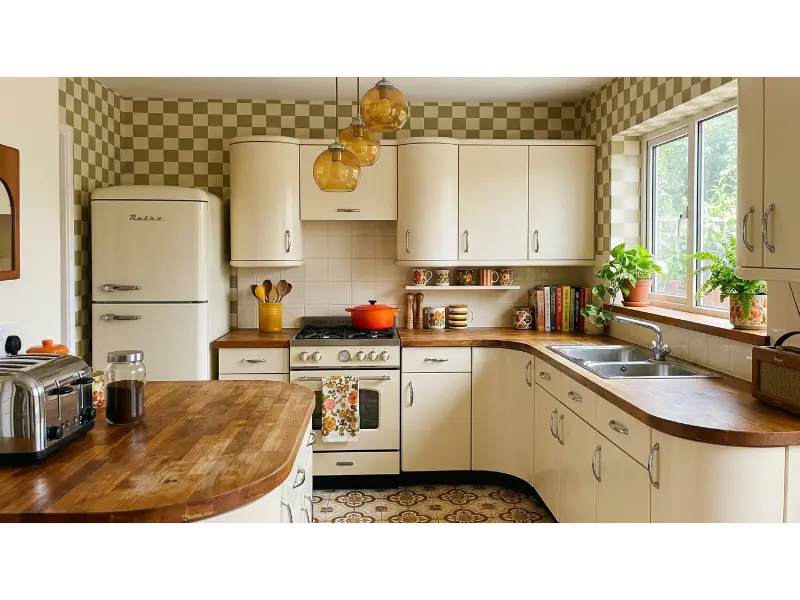Retro Checkerboard Wallpaper