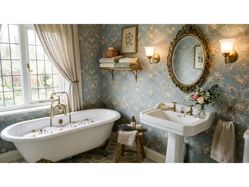 Romantic Floral Wallpaper