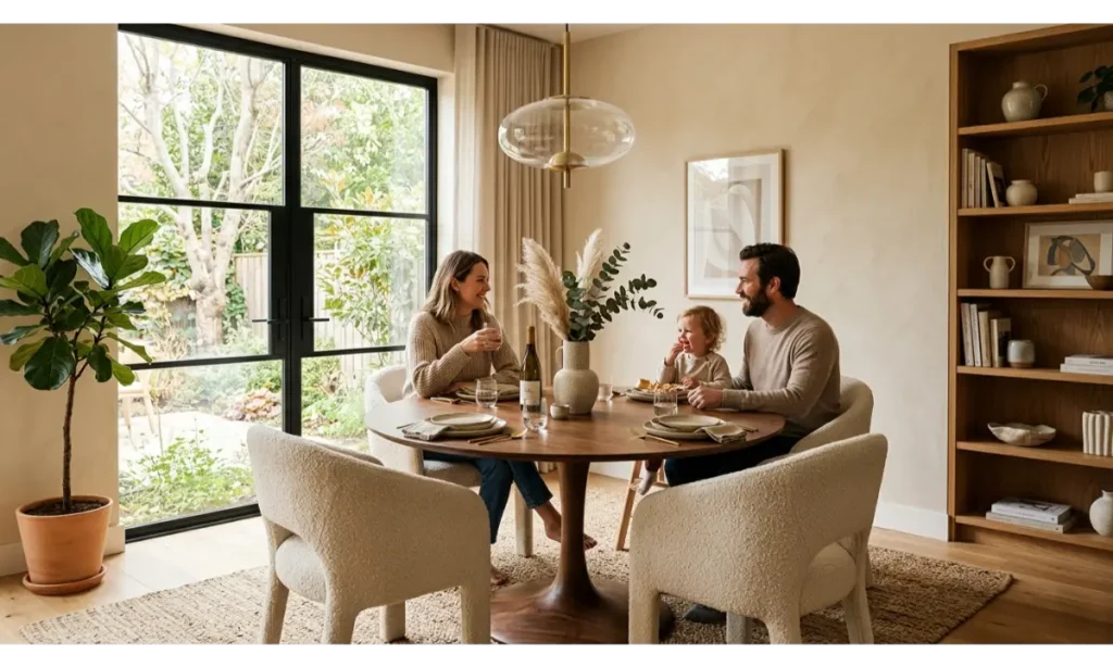 Round Dining Table for Better Conversation
