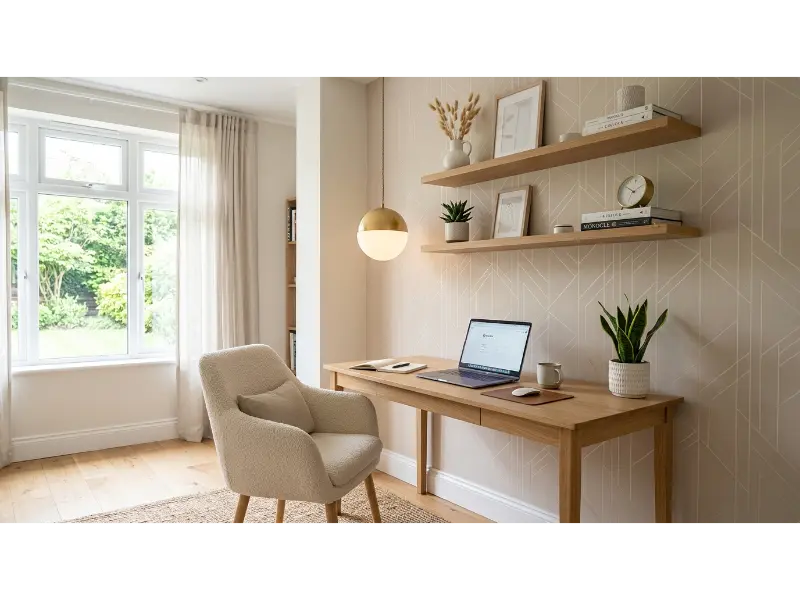 Soft Geometric Home Office