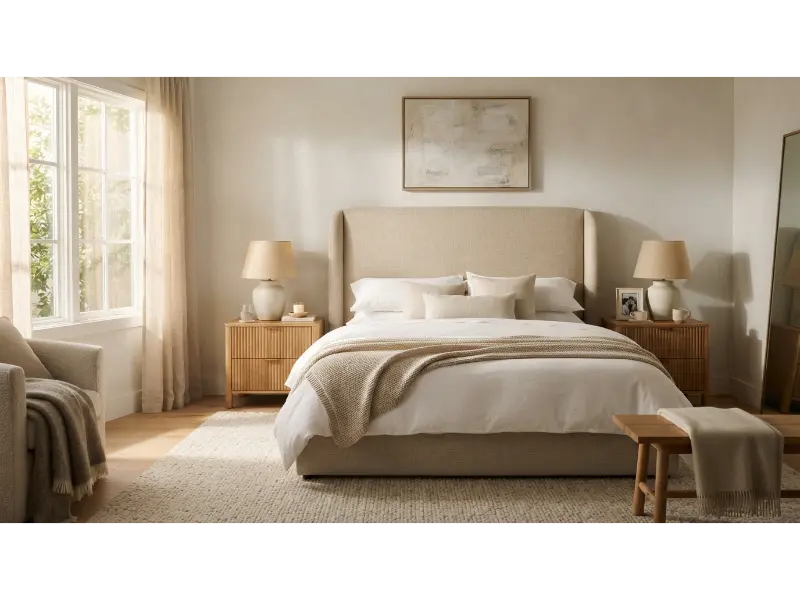 Soft Linen Statement Headboard