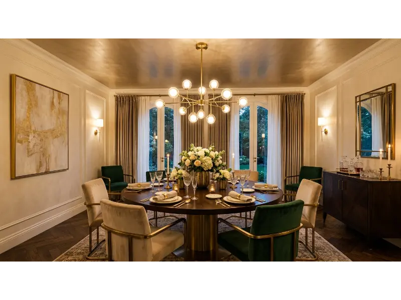 Soft Metallic Ceiling