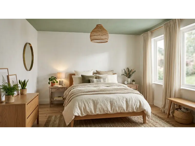 Soft Sage Green Ceiling