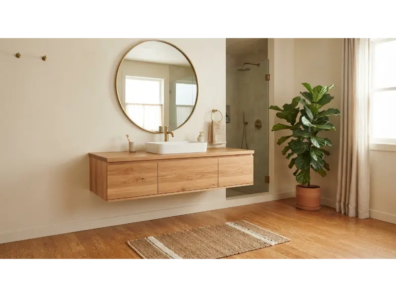 Sustainable Cork Bathroom Flooring