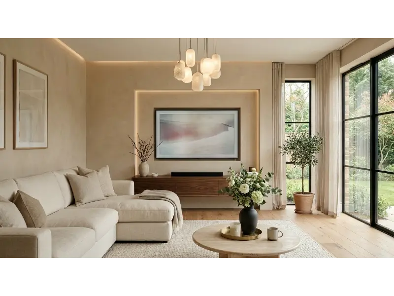 TV Inside A Recessed Niche