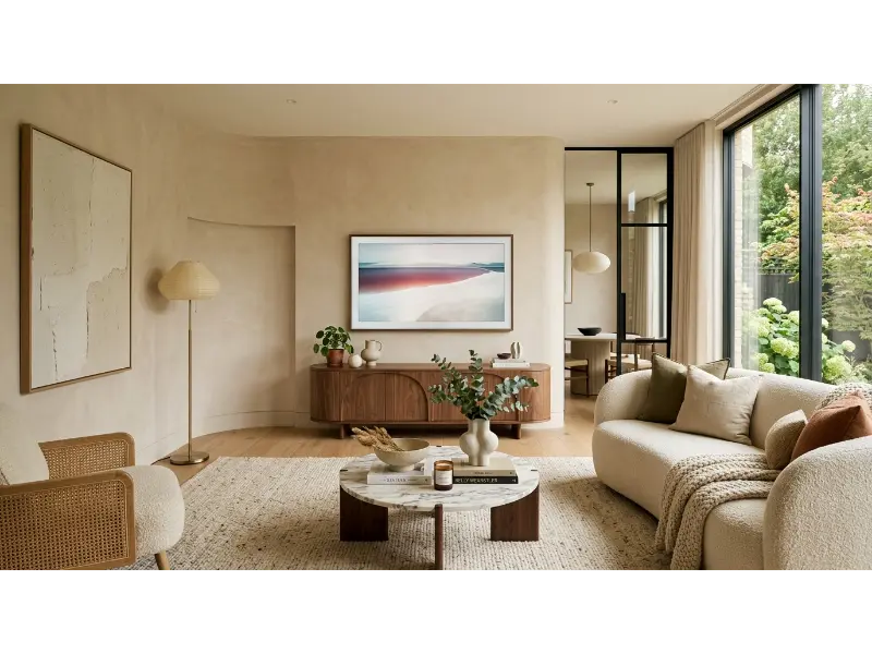 TV With A Curved Console