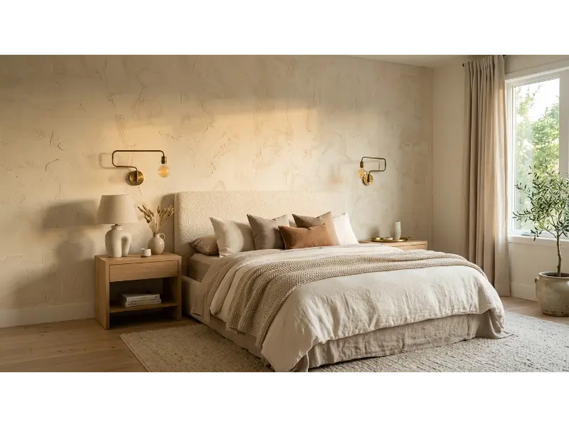 Textured Plaster Feature Wall