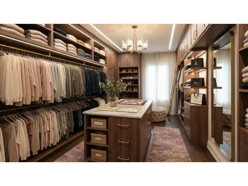 Use Matching Hangers for a Cleaner Closet