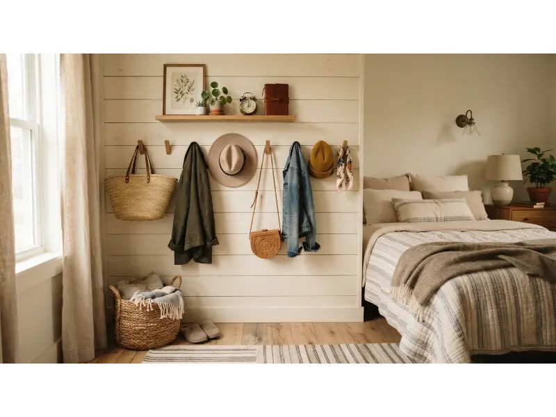 Use Wall Mounted Hooks for Daily Essentials
