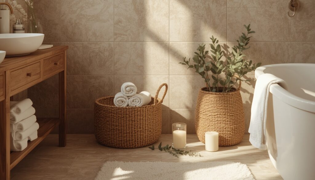 Use Woven Baskets for Natural Storage