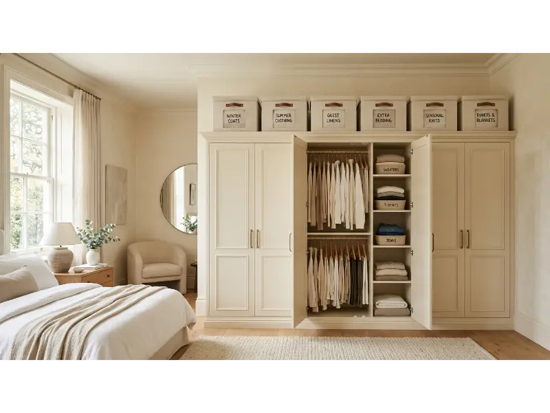 Use the Top of the Wardrobe Wisely