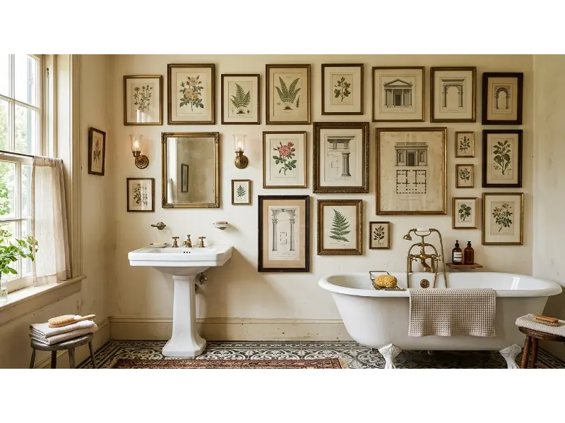 Vintage Botanical Gallery Wall