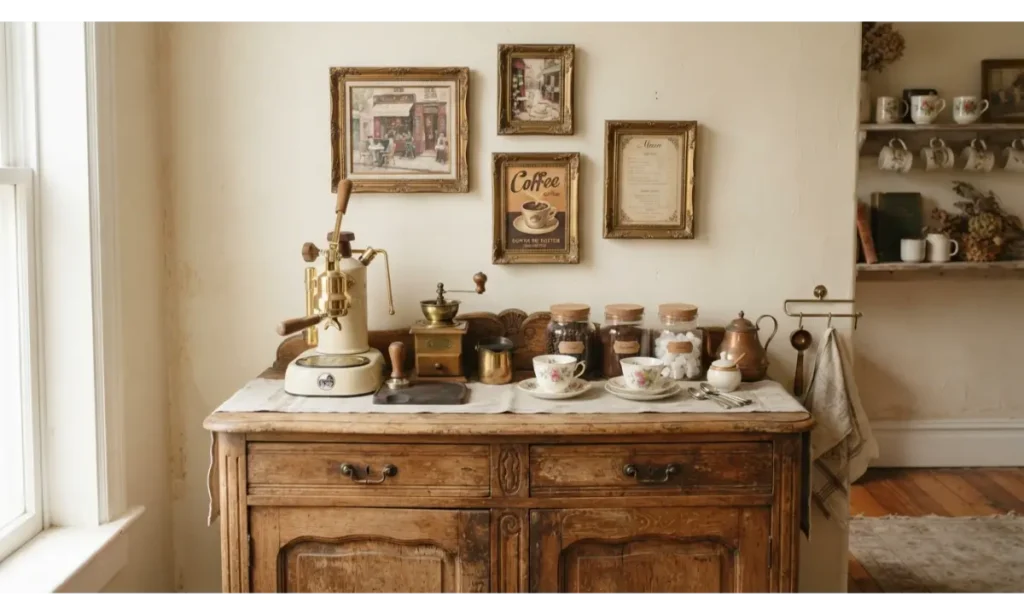 Vintage Coffee Bar Decor Ideas