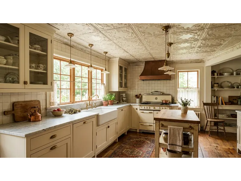 Vintage Pressed Tin Ceiling