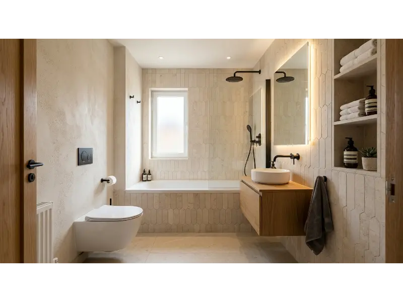 Wall Hung Toilet With Compact Tub