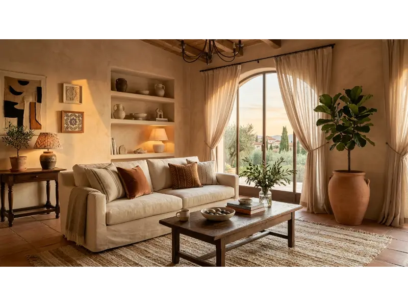 Warm Clay Colored Walls