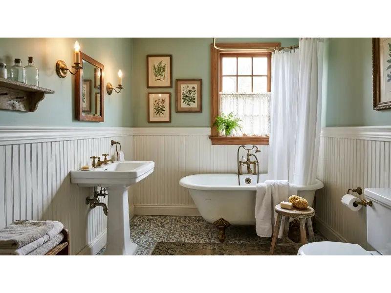 White Beadboard Wainscoting