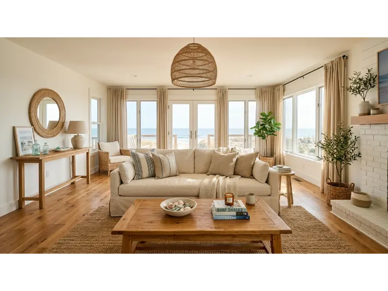 White Walls With Warm Wood